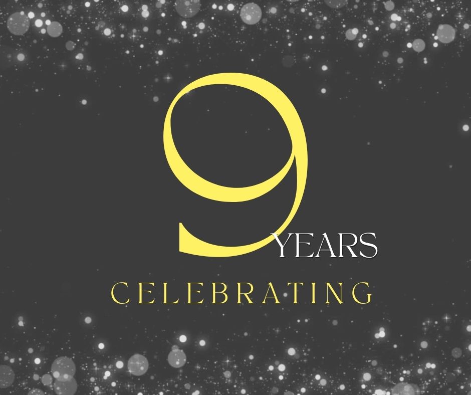 We're celebrating NINE YEARS this month 🎉